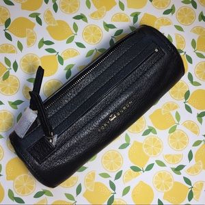 Tory Burch Brush Cosmetics Travel Leather case